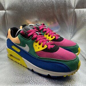 Size 11 Nike Air Max 90 QS "Viotech" Blue Green Mens Running Shoes CD0917-300